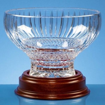 22cm Lead Crystal Heeled Presentation Bowl