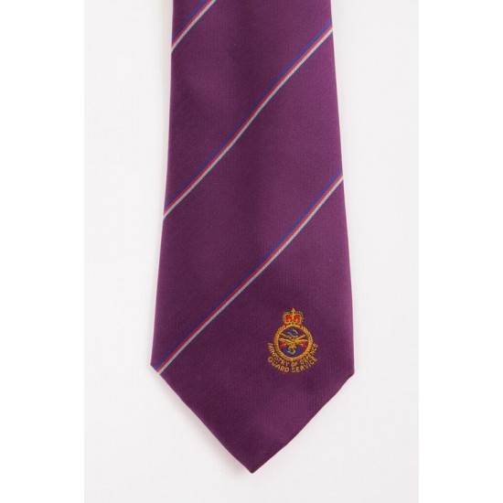 Woven Polyester Striped Crest Design